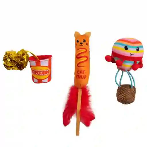 Catstages Gato Frisky Pawrty 3 Pk
