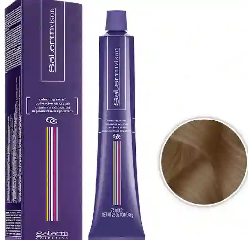 Salerm Tinte Tono 6.73 Rubio Oscuro Marrón Doré (incluye Peróxido, Guantes Y Tratamiento)