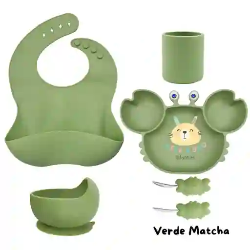 Set De Alimentación Complementaria Cangrejo Verde Menta
