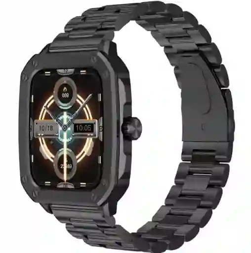 Reloj Smartwatch Inteligente Mobulaa Tw22 Negro Metalico