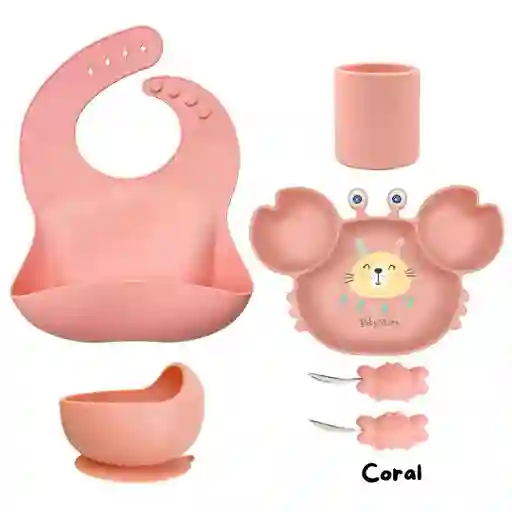 Set De Alimentación Complementaria Cangrejo Coral