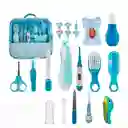 Kit De Aseo + Limadora De Uñas Para Bebé Recién Nacido Completo Nuevo Azul