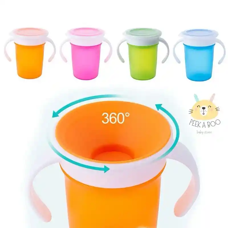 Vaso 360 Grados Anti Derrame Para Niños Nuevo