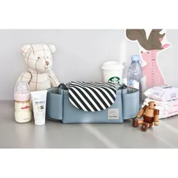 Organizador De Accesorios De Bebe Universal Para Coche Azul