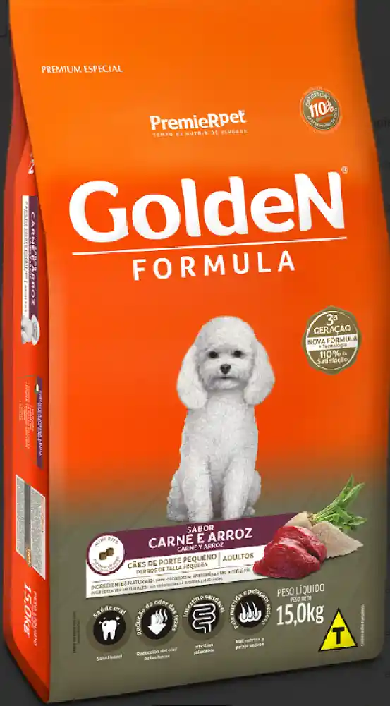 Golden Formula Perros Adultos Carne Mini Bits 15kg