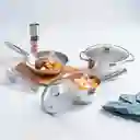 Bateria Tramontina Gris Plata 5 Pz Acero Inoxidable