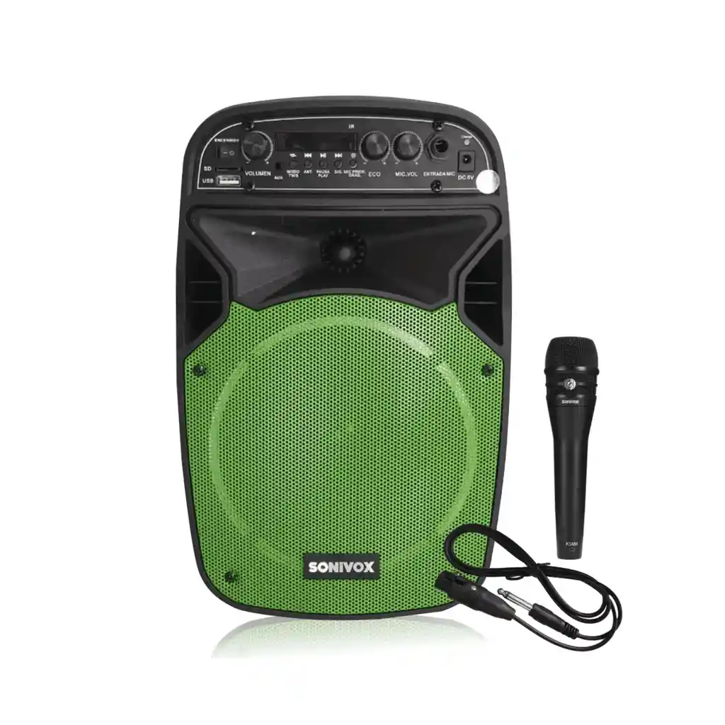 Parlante Sonivox 65 Pulgadas Vs-ps1862 Verde