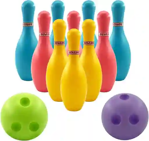 Juego De Bolos Para Niños Plástico De Alta Resistencia