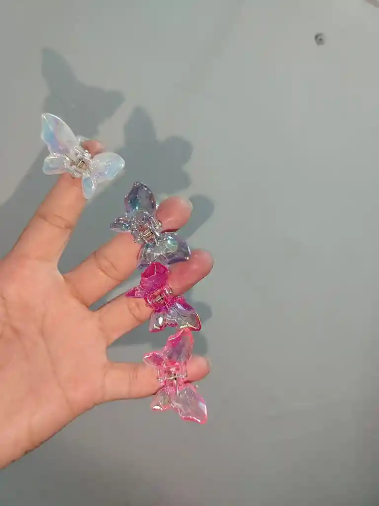 Gancho Mariposa Para El Cabello – Transparente Mediana X1un