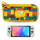 Estuche Edicion Signo ? + Vidrio Para Nintendo Switch Oled