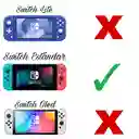 Estuche Edicion Signo ?+ Vidrio + 2 Grips Para Nintendo Switch