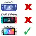 Estuche Edicion Signo ? + Vidrio + 2 Grips Para Nintendo Switch Oled