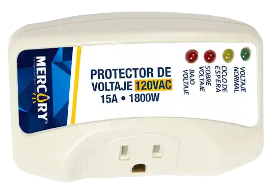 Protector De Voltaje 15a 1800w 120v Ac Blíster – Cuida Tus Electrodomésticos