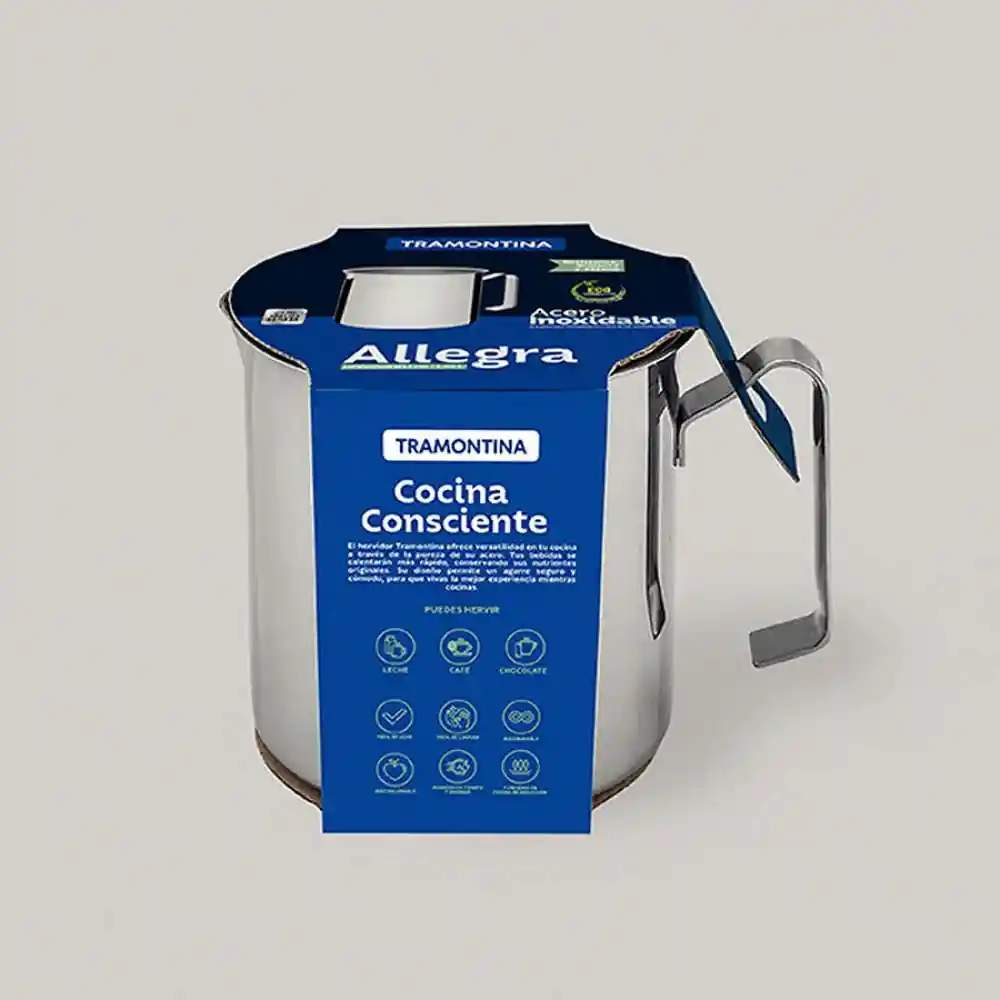 Hervidor Tramontina Gris Plata 1.4 Lt Acero Inoxidable