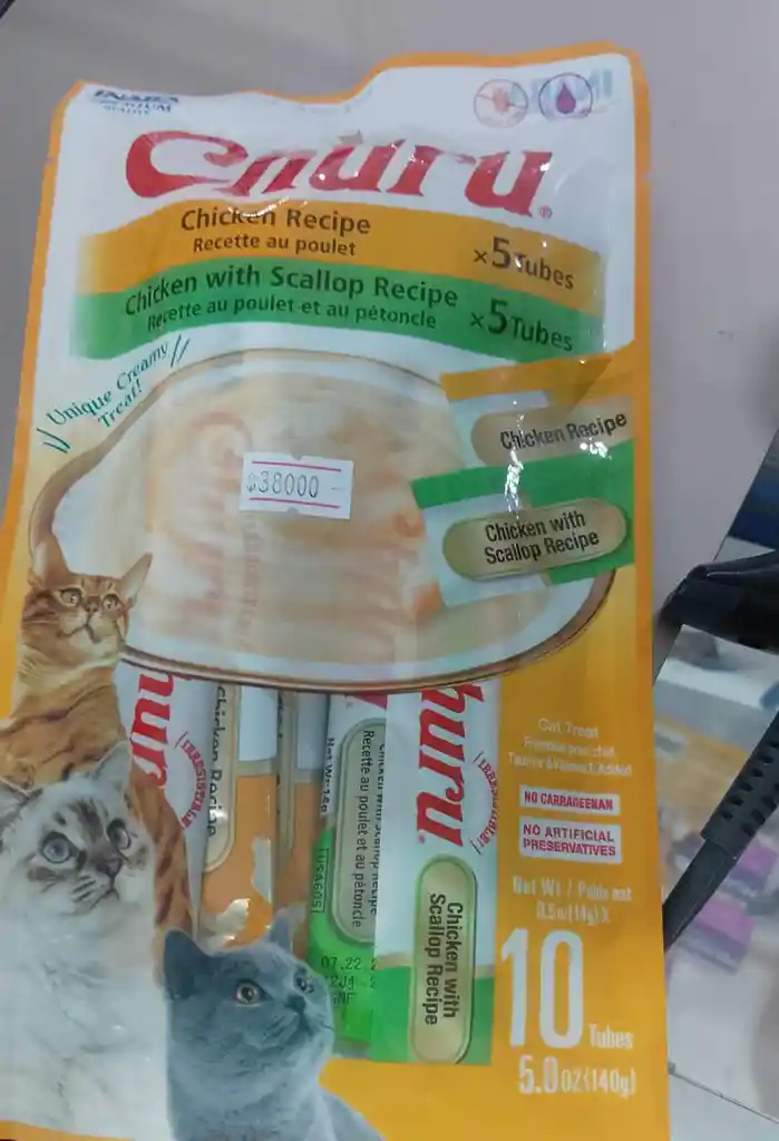 Inaba Cat Snack Churu 10 Piezas Chicken Variety 140 Gr