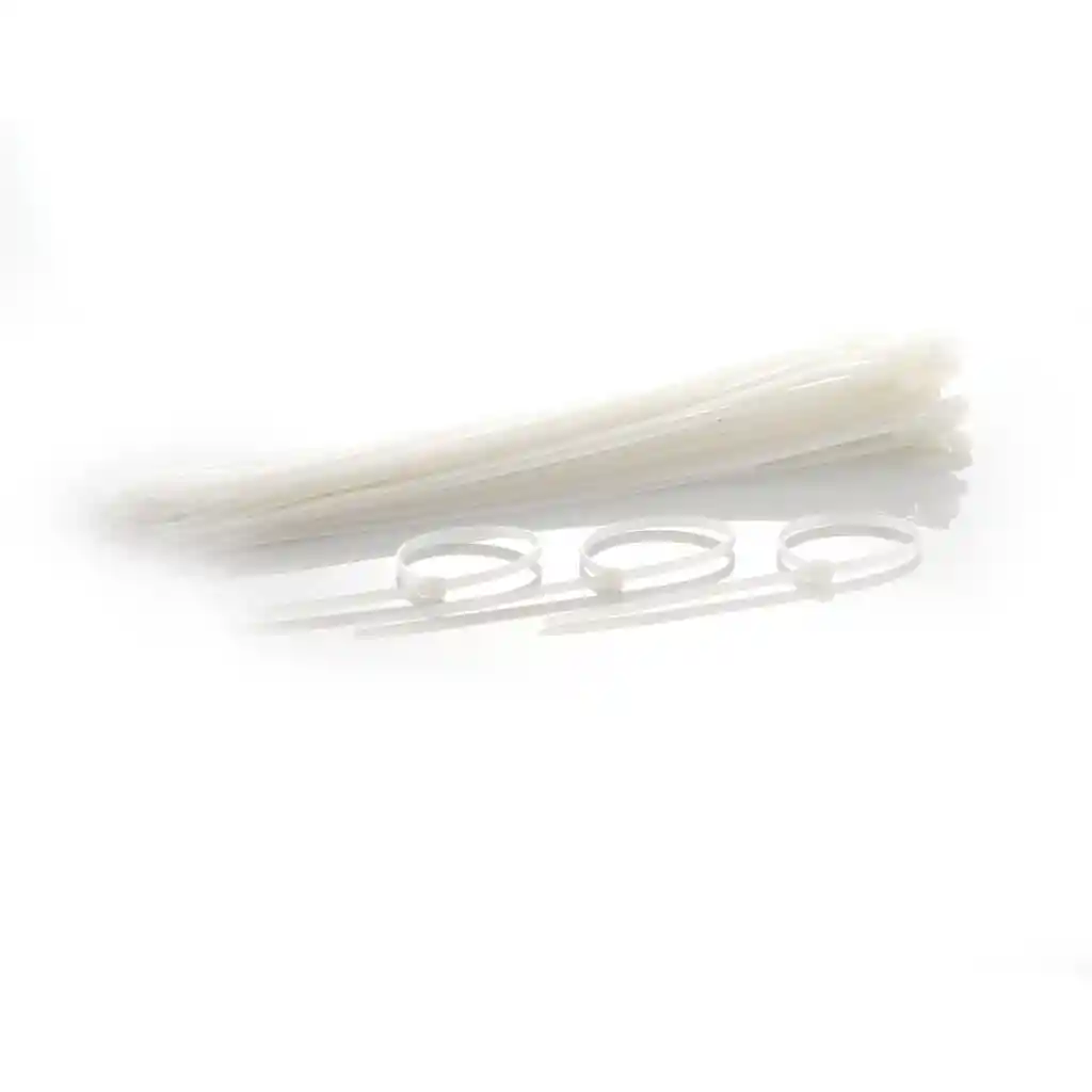 Correas De Amarre En Nylon 25 Cm X 4.8 Mm Blanco Bridas De Sujeción Resistentes (bolsa 100 Unidades)