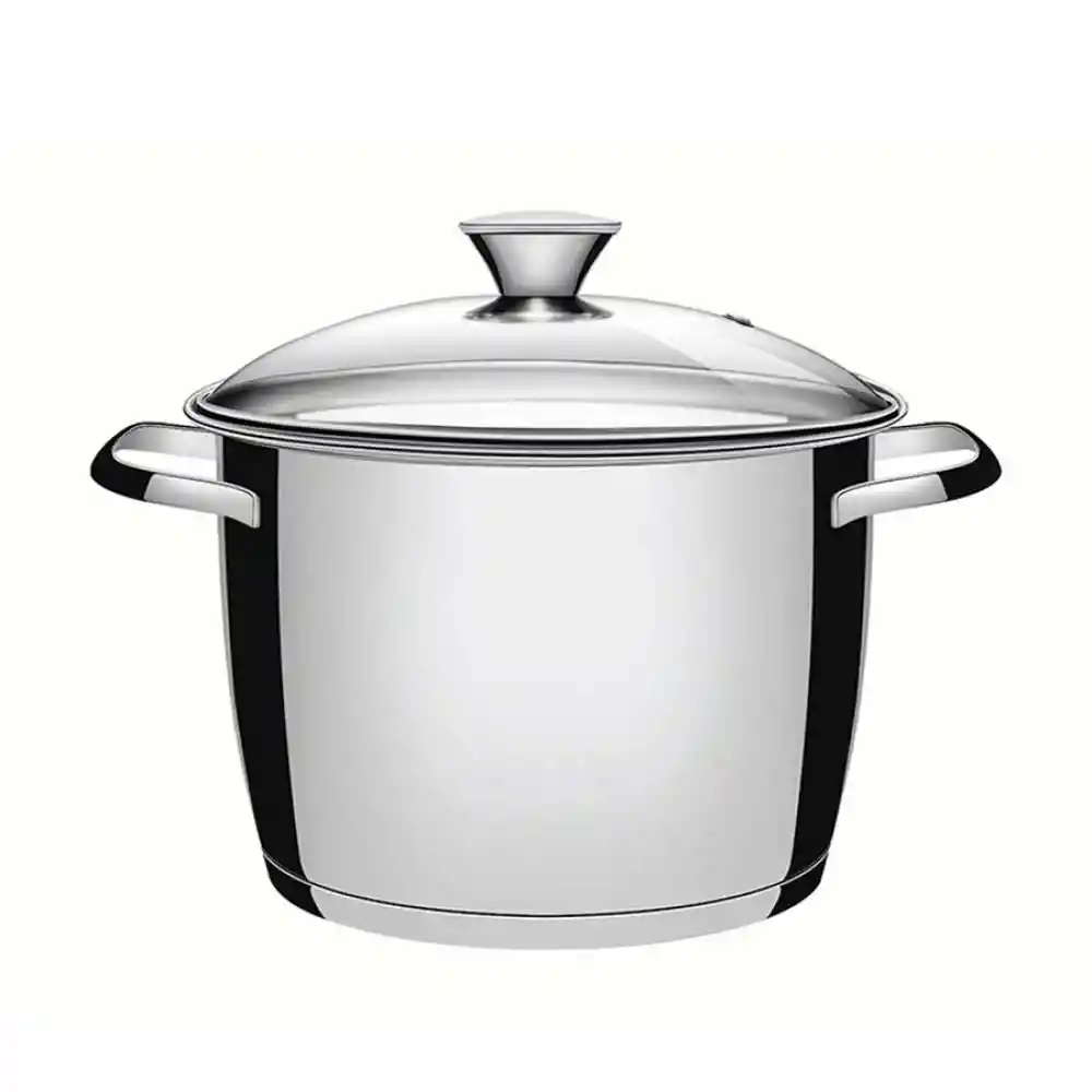 Olla Tramontina 22 Cm Gris Plata 5.7 Lt Acero Inoxidable 626
