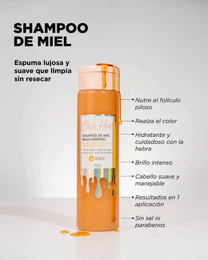 Click Hair Shampoo De Miel