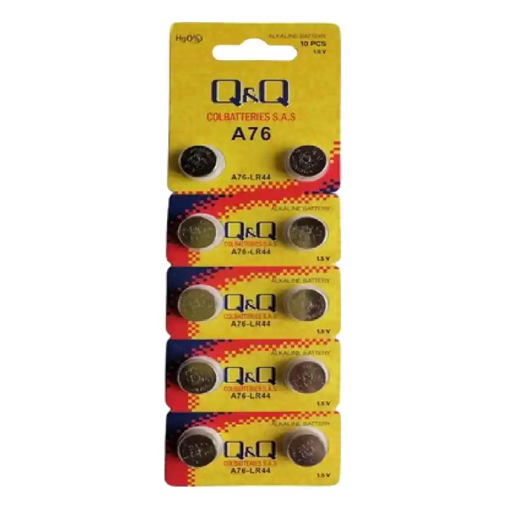 Pila Bateria De Boton Lr44 A76 Alcalina 1.5v / Unidad