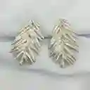Aretes Hojas De Pino En Plata
