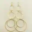 Aretes Argollas Doradas Largos