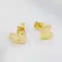Aretes Corazón Dorado Mini