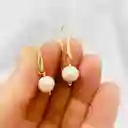 Aretes Dorados Con Perlas
