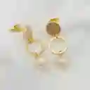 Aretes Colgantes Con Perlas Pequeños