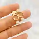 Aretes Colgantes Con Perlas Pequeños