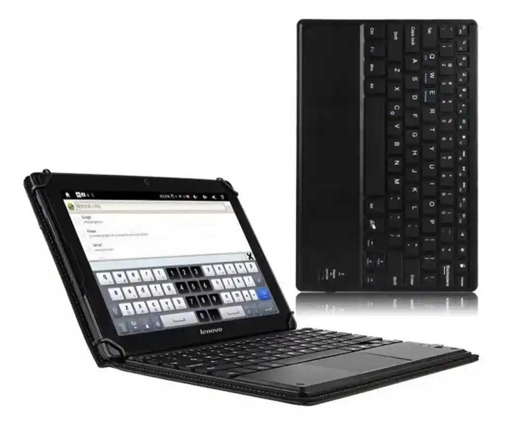 Teclado Para Smartphone, Pc, Tablets. Bluetooth Keyboard Tpc-018 Blanco Igoma