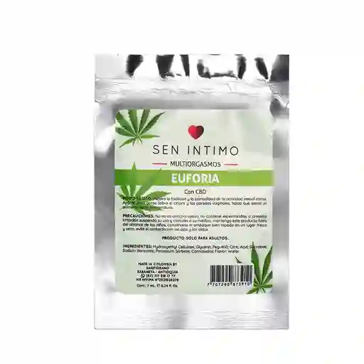 Multiorgasmico Euforia Cbd Sen Intimo Sachet 7ml