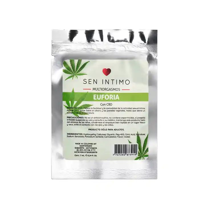 Multiorgasmico Euforia Cbd Sen Intimo Sachet 7ml