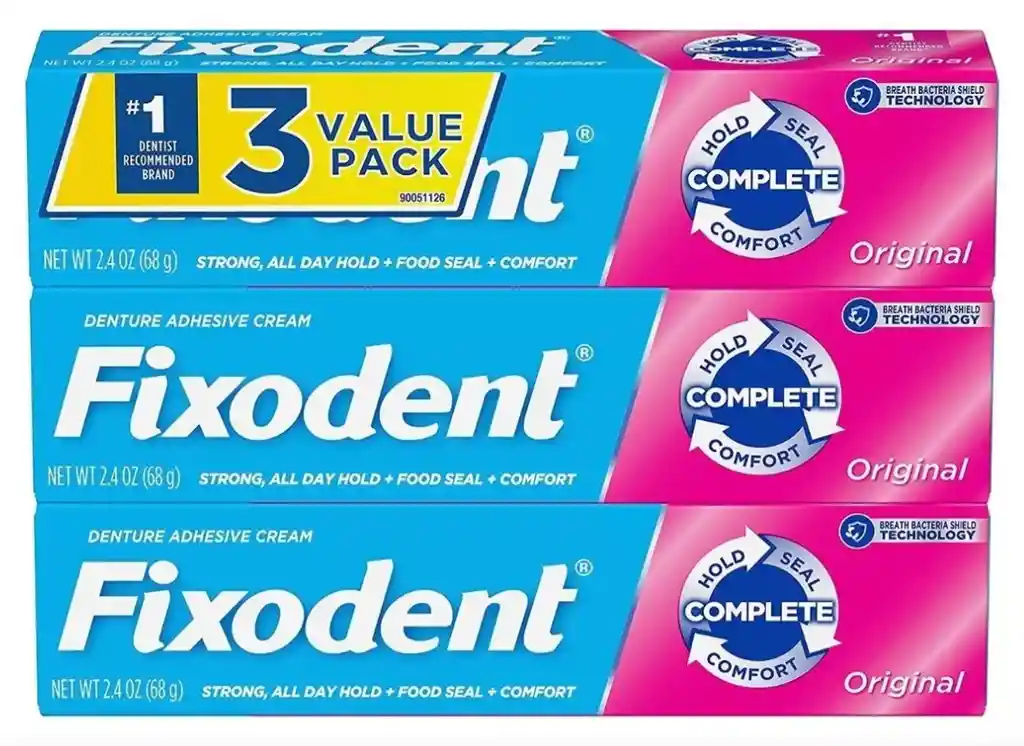 Fixodent Dentadura Adhesiva X3