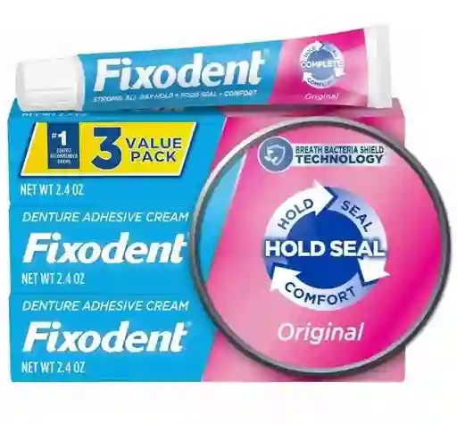 Fixodent Dentadura Adhesiva X3