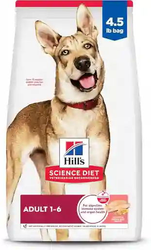 Hills Perro Adult 1-6 Salmon Brown Rice 4.5lb 2.04kg