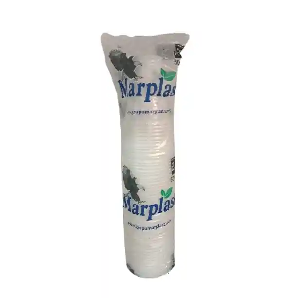 Marplast Vaso Blanco 5.5 Oz