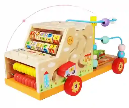 Grua Multifunciónal Y Laberinto De Estimulación En Madera