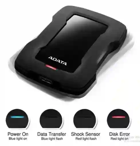 Adata Ahd330-1tu31-cbk Disco Usb 3.0 Externo 1tb Antigolpes Hd330