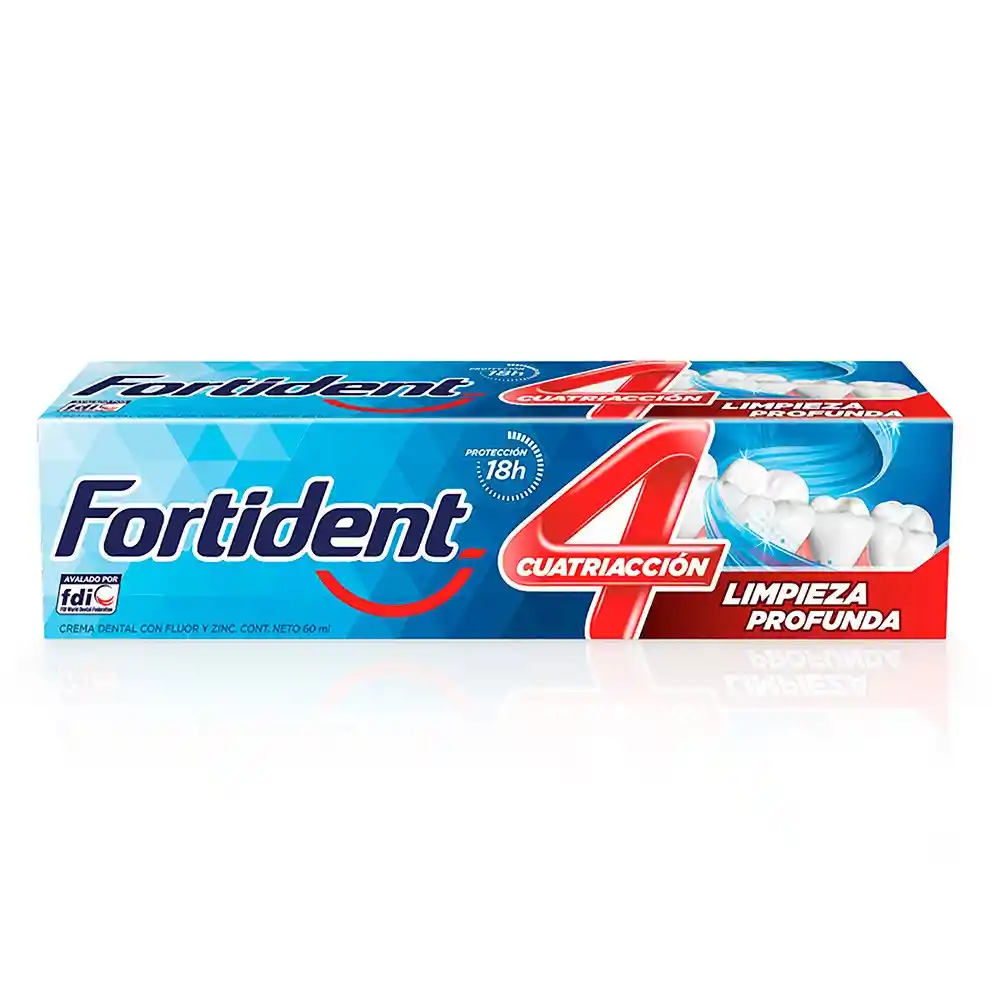 Fortident Crema Dental Limpieza Profunda Cuatriacción
