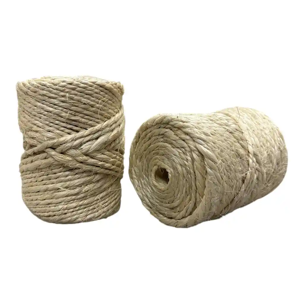 Rollo Cabuya 50 Metros Mecate Cuerda Soga Yute Fique Ecologica Decorativa Navidad Rascador Gato