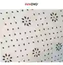 Tapete Antideslizante Peluda 1.5 X 2 Metros Decorativo Negro Mix Bicolor Innovo