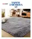 Tapete Alfombra Antideslizante Peluda 1.5 X 2 Metros Decoración Gris Unicolors Innovo