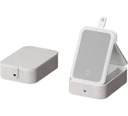 Caja Organizador De Maquillaje Con Espejo Y Luz
