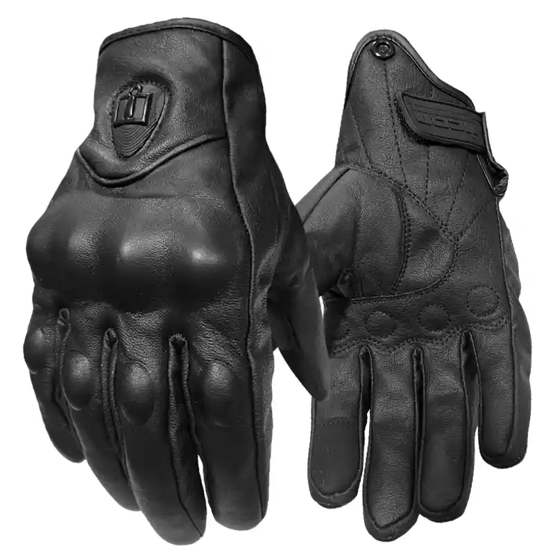 Guantes Icon Pursuit Cuero Pu Moto Proteccion Clasicos Disponible 1 De Cada Uno Talla S, M, L, Xl Y Xxl