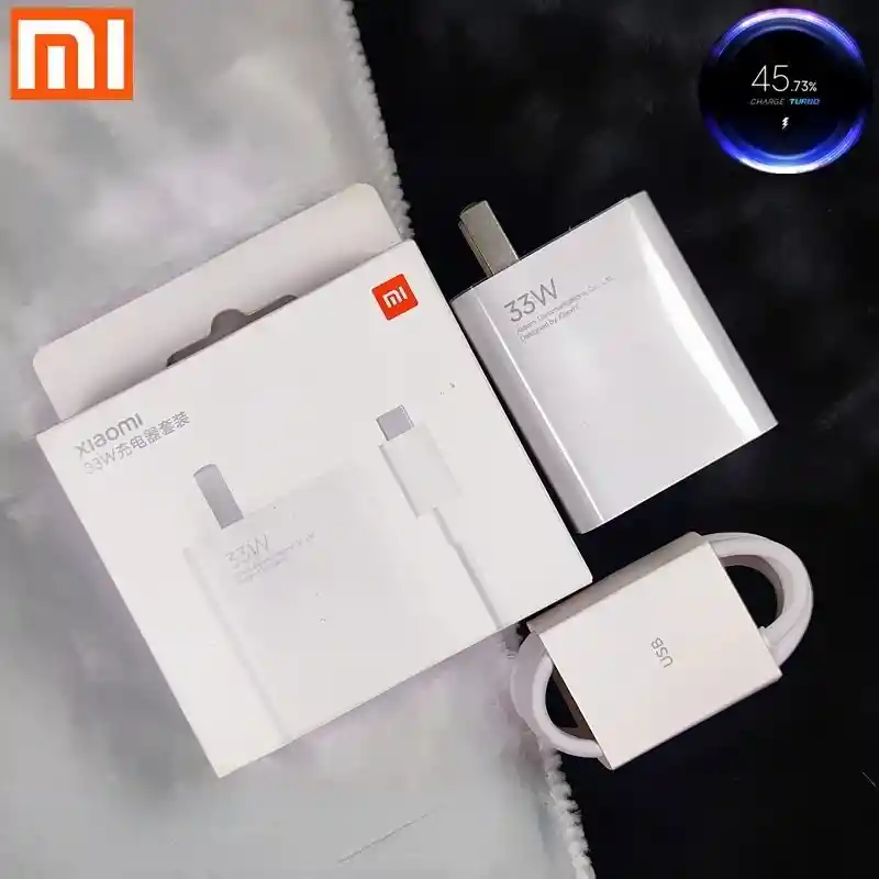 Cargador Xiaomi Original 33w Carga Rapida Turbo