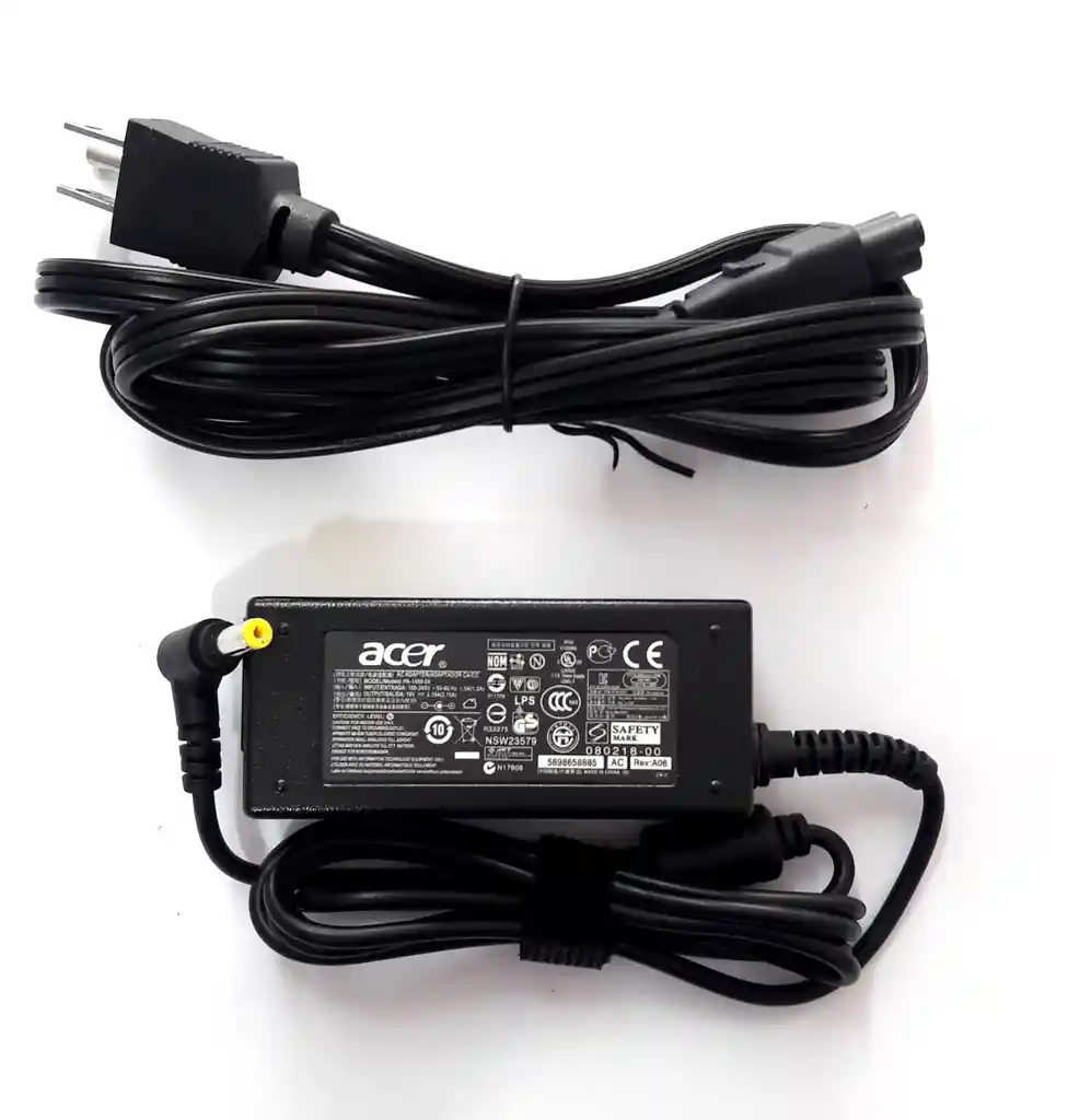 Cargador Acer 19v 3.42a Punta Amarilla. (generico)