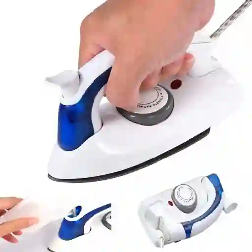 Plancha Para Ropa Mini Viajera Portátil A Vapor Plegable