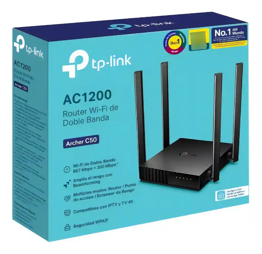 Tp-link Archer C50 Router Inalámbrico Banda Dual Ac1200 Colo