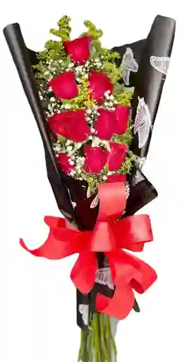 Rosas Rojas En Ramillete
