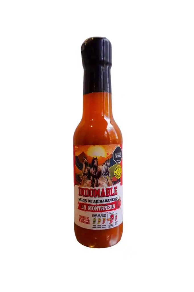 Indomable Salsa De Ají Habanero La Montañera 170 Ml